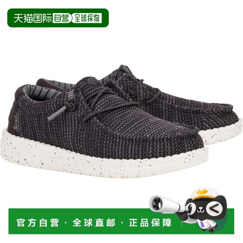 自营Youth Hey Dude Wally Stretch Sox Gray Slip-On Moc Toe Co