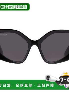 自营Off-White DENVER Dark Grey Butterfly Ladies Sunglasses O