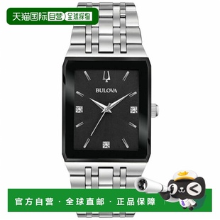 自营Bulova Men's Classic Black Dial Watch - black 美国奥莱直