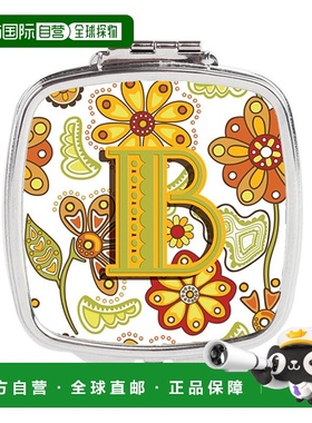 自营 Carolines Treasures CJ2003-BSCM 字母 B 花卉芥末和正品