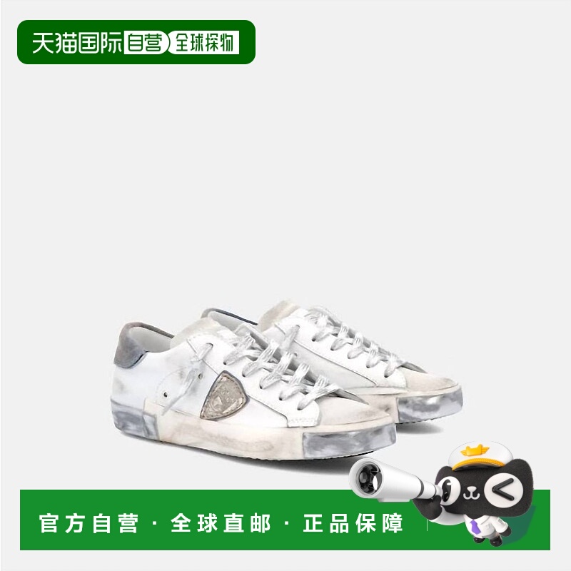 自营philippe modelWomen's Paris Low Sneakers In White/silver