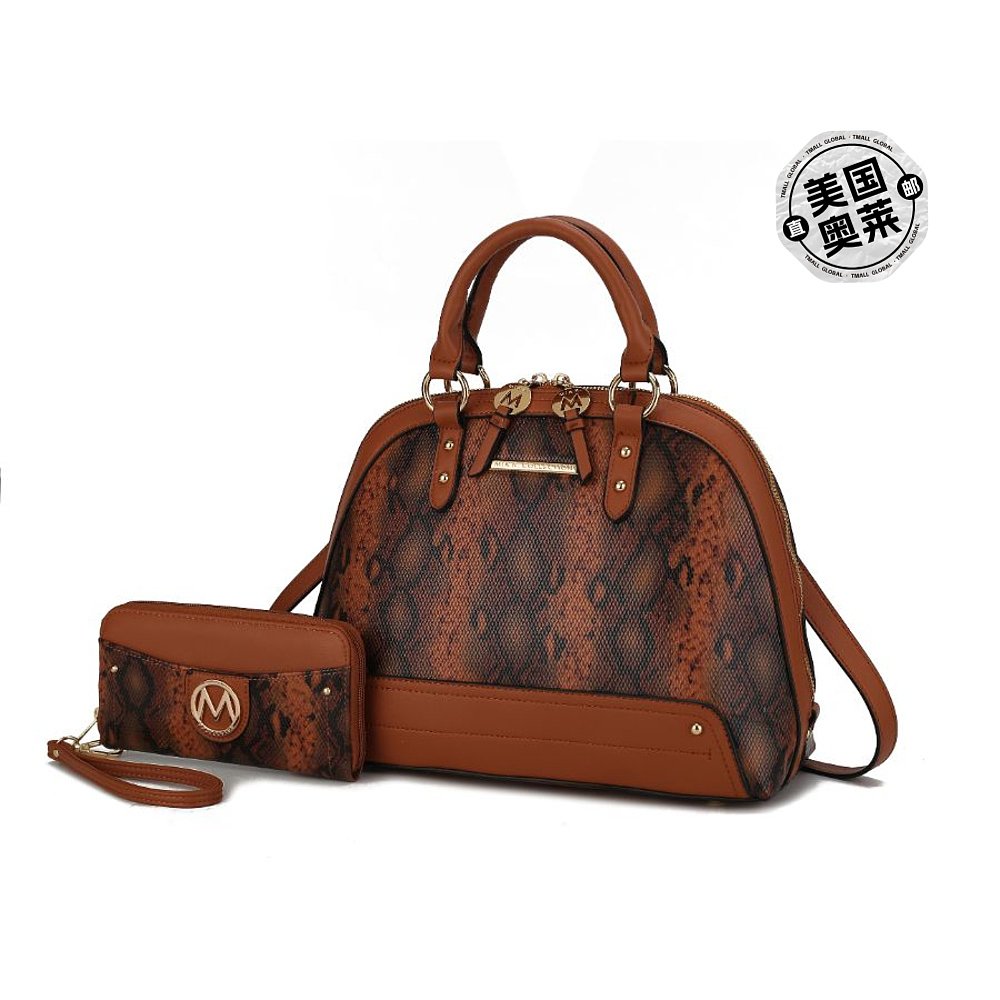 自营mia k collectionFrida Satchel 钱包 - 2 件 - 干邑色 【美