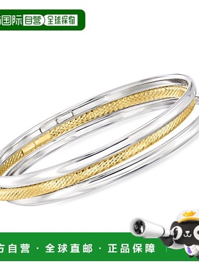 自营Ross-Simons Italian Sterling Silver and 18kt Gold Over S