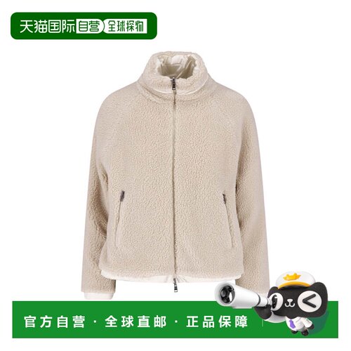 自营herno奶油色泰迪双面高领夹克-中性色 美国奥莱直发