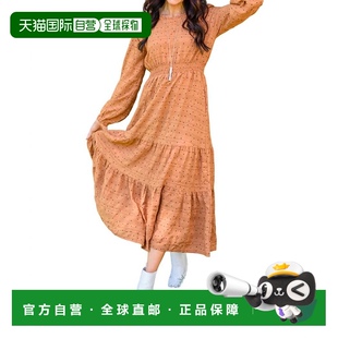 长袖 Things 波尔卡圆点连衣裙 橙色 自营 黑色 haydenGreat