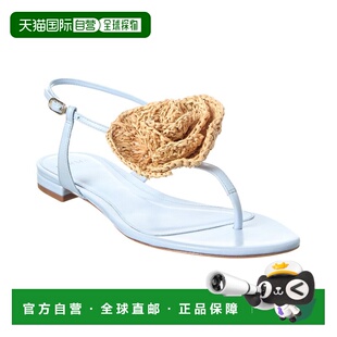 Flower Sadie Leather Flat 美国奥 自营Alexandre blue Birman