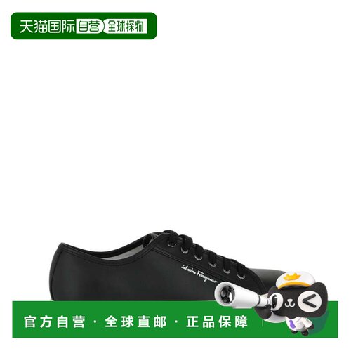 自营salvatore ferragamoBorg Divise Low-Top Sneakers - black