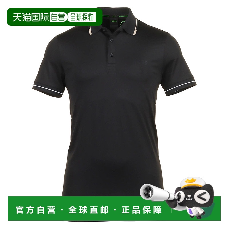 自营 Hugo Boss Men's Paul Pro Short Sleeve Polo, Black - bla