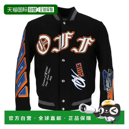 自营off-whiteOff White Mens Black Multi Outerwear - black mu