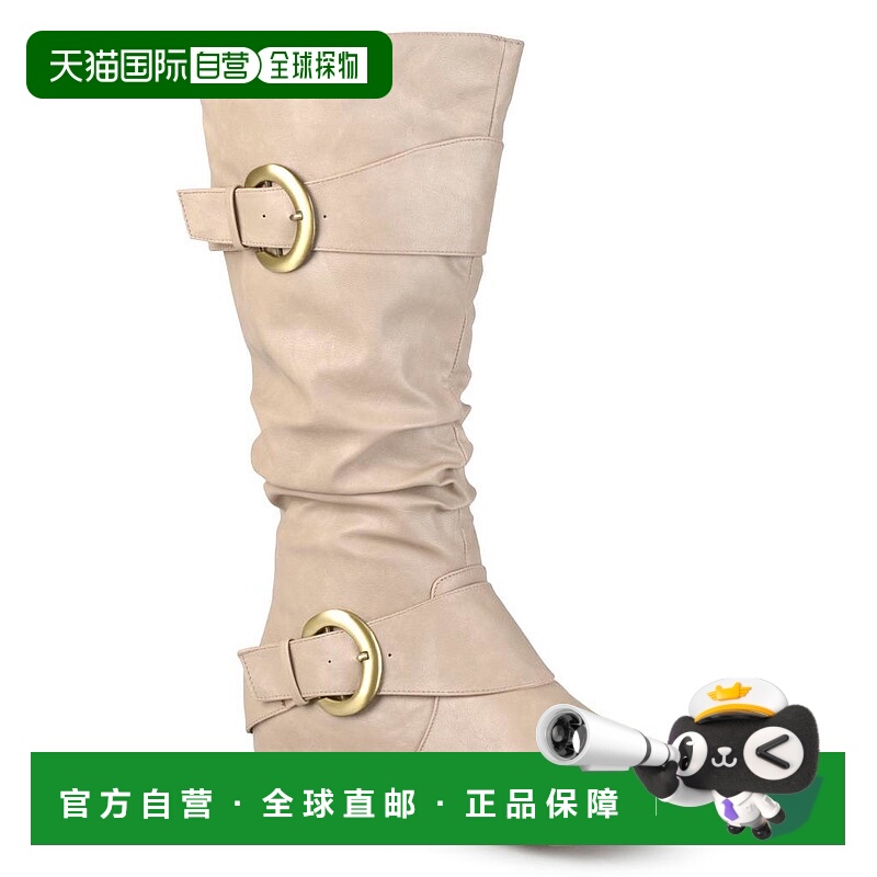 1h可退 【美国直邮】Journee Collection 女士宽小腿巴黎靴 时尚