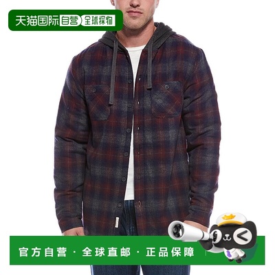 自营WEATHERPROOF VINTAGE Sherpa Lined Hooded Shirt Jacket -