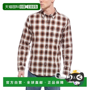 美国直邮 衬衫 billy 男士 格子亚麻休闲 reid