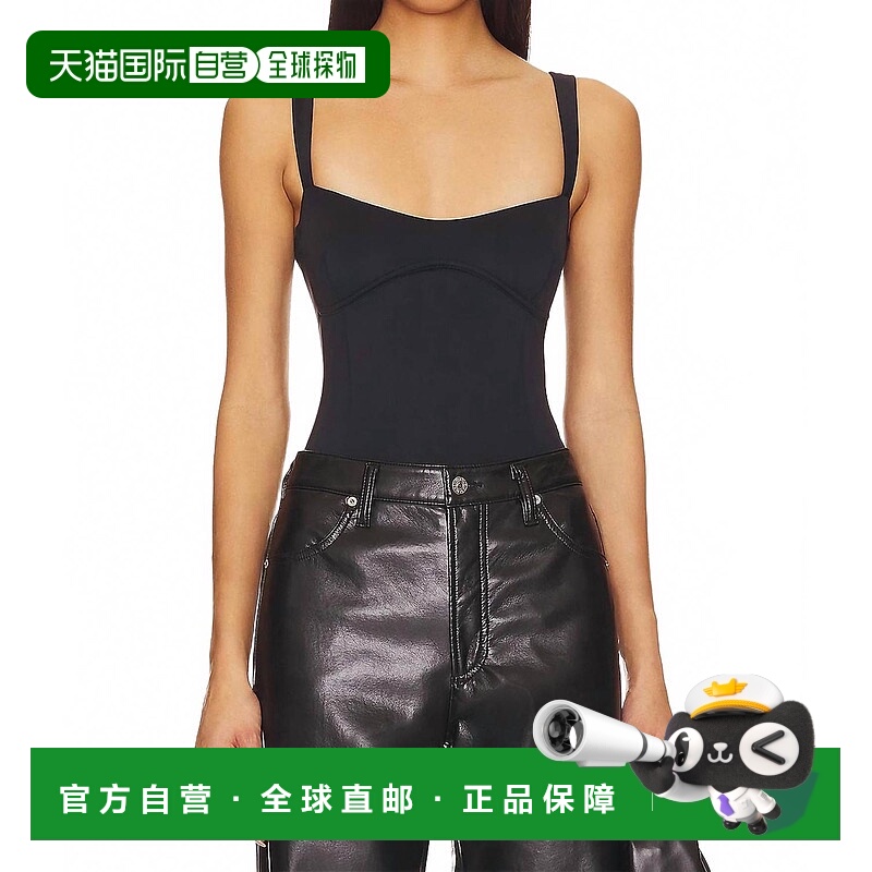 自营Good American Scuba Modern Tank Bodysuit In Black 001 -