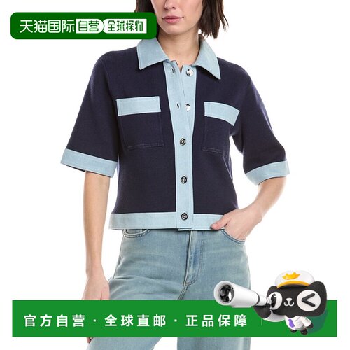 自营Nanette Nanette Lepore Cardigan Sweater - blue 美国奥莱