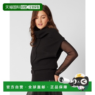 自营 adrienne landauCalcite无袖毛衣-深黑色 美国奥莱直发