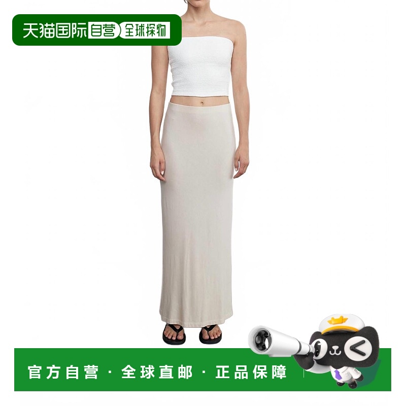 自营enza costaSilk Knit Bias Skirt In Canvas - canvas 美国奥