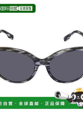 自营Burberry Betty Grey Cat Eye Ladies Sunglasses BE4365F 39