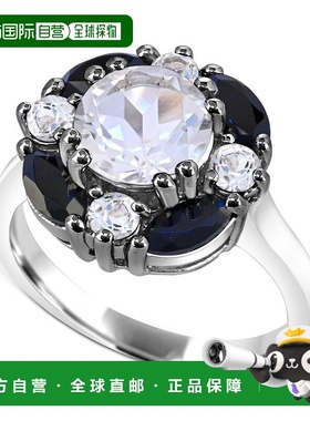 1h可退 【美国直邮】Macy's|纯银白色石英（1-7/8 克拉总重）、白