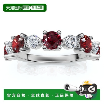 自营pompeii31Ct Sylvia Ruby & Diamond Anniversary Ring Gold