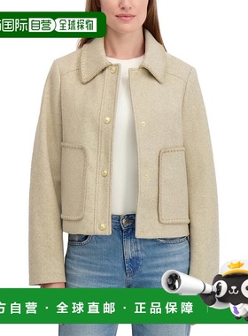 自营Laundry by Shelli Segal Cropped Jacket - brown 美国奥莱