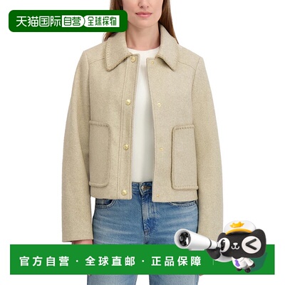 自营Laundry by Shelli Segal Cropped Jacket - brown 美国奥莱