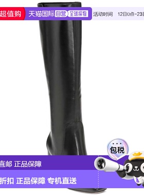 自营Cole Haan Chrystie Women's Black Leather Knee High Ridin
