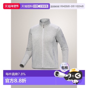 加拿大直邮始祖鸟Fleece Covert女户外运动抓绒衣原子灰抓绒外套