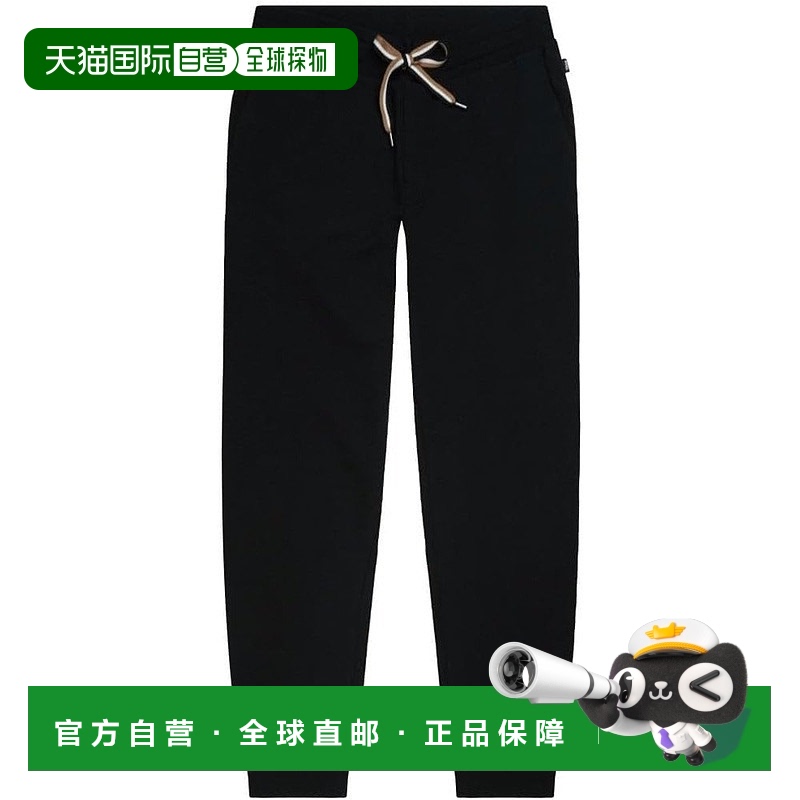 自营 Hugo Boss 男式 Larsen 300 运动裤，黑色 - 黑色 美国奥莱