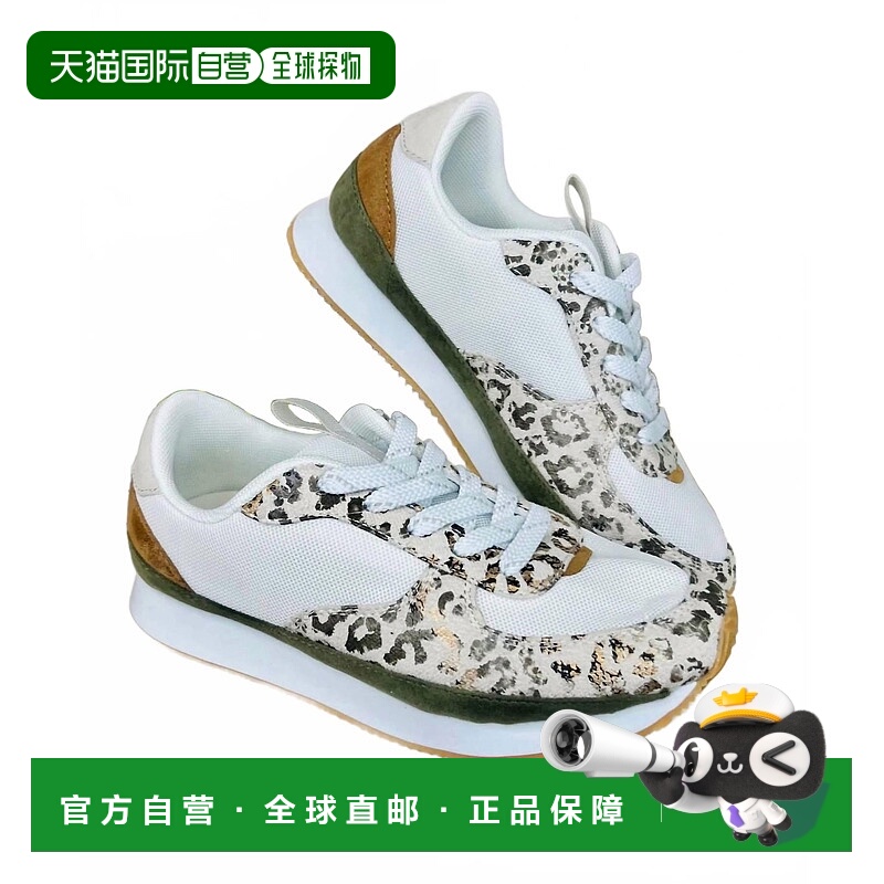 自营very g女式豹纹跑步鞋奶油色 美国奥莱直发
