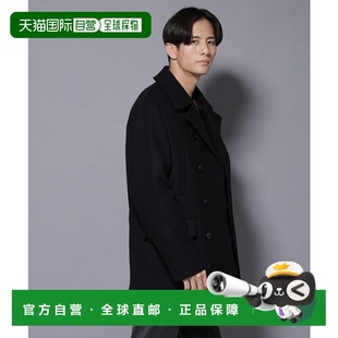 宽松双排扣设计 羊毛混纺P大衣 668521120 nano・universe男装 自营