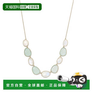 金 自营 金月光石和玉髓项链 oliver18k 美国奥莱直发 liv