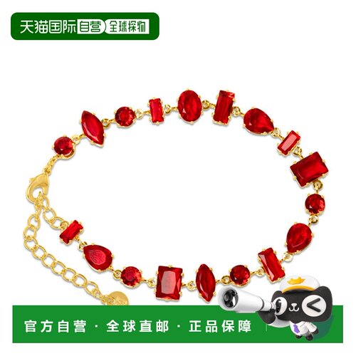 自营Bruno Magli Renata Gold Bracelet, Rubino - red 美国奥莱