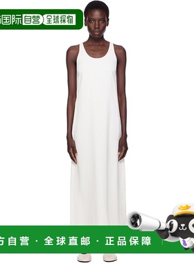 1h可退 香港直邮潮奢 TOTÊME 女士 灰白色 Scoop-Neck Sable 连衣