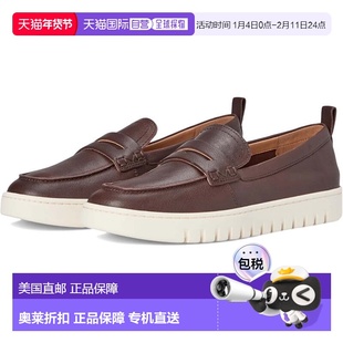 自营Vionic Uptown I6609L6203 Penny Loafer Brown Leather Slip
