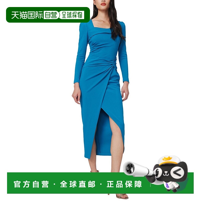 自营 Diane von Furstenberg Hughie 连衣裙 - 深青色 美国奥莱直