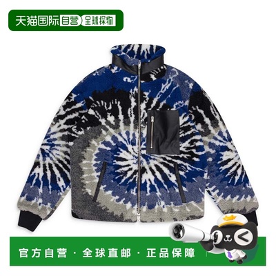 自营amiriBlue / Black Tie Dye Fleece Track Jacket - multi 美
