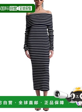 自营 A.L.C.Evelyn羊毛混纺连衣裙-蓝色 美国奥莱直发新款