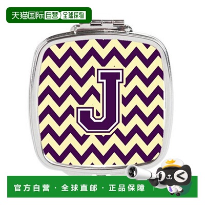自营 Carolines Treasures CJ1058-JSCM 字母 J 雪佛龙紫色正品
