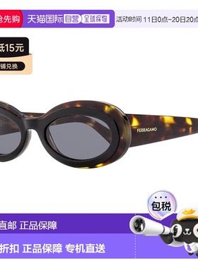 自营 salvatore ferragamoFerragamo Women's Oval Sunglasses SF