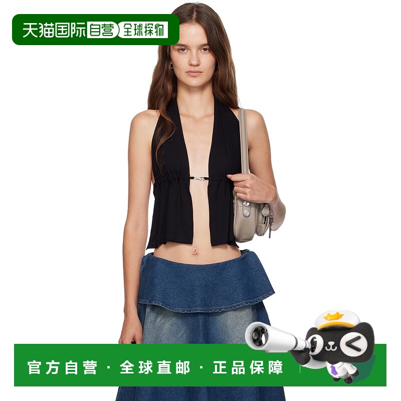 1h可退 香港直邮潮奢 Tom Ford 汤姆 福特 女士 黑色 Mia Buckle