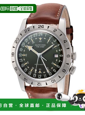 自营Glycine Men's Airman Vintage GMT 40mm Automatic Watch -