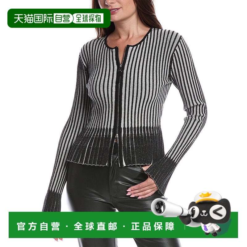 自营 TOCCIN Priscilla 拉链夹克 - 灰色 美国奥莱直发长袖针织衫