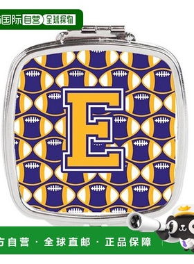 自营 Carolines Treasures CJ1064-ESCM 字母 E 足球紫色和正品