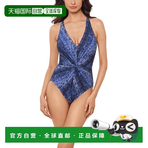 自营Magicsuit Via Roma Drew One-Piece - blue 美国奥莱直发