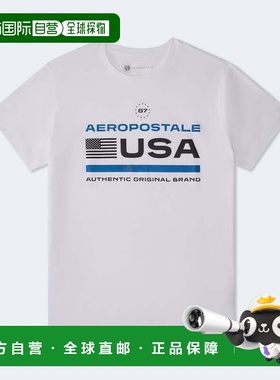 自营Aeropostale Usa Flag Graphic Tee - bleach 美国奥莱直发