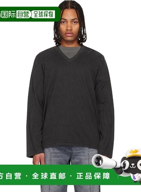 1h可退 香港直邮潮奢 Our Legacy 男士 灰色 Gorge 长袖 T 恤 M42