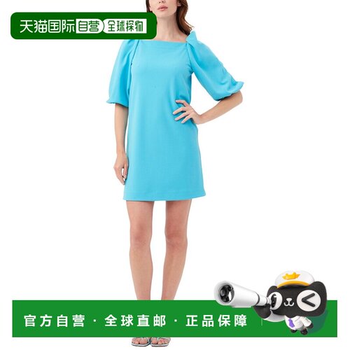 自营Trina Turk Symphony Mini Dress - blue 美国奥莱直发