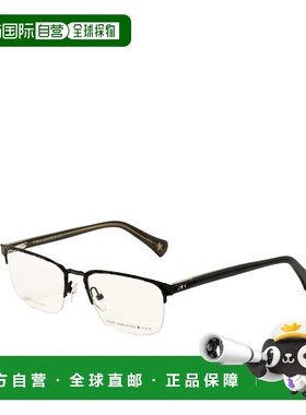 自营John Varvatos Men's 53 mm Black Opticals - black 美国奥