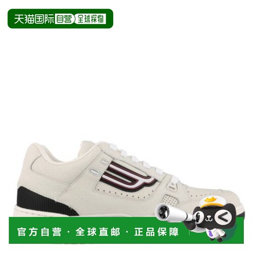 自营Bally Kuba-M Leather Low-Top Sneakers - white 美国奥莱直