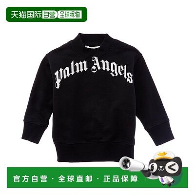 自营Palm Angels Classic Curved Logo Crewneck Sweatshirt - bl